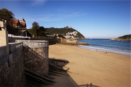 spain san sebastian - Beach, San Sebastian, Gipuzkoa, Basque Country, Spain Foto de stock - Con derechos protegidos, Código: 700-02834064