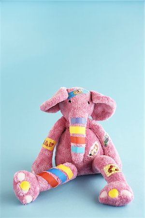 Toy Elephant with Bandaids Stock Photo - Rights-Managed, Code: 700-02833201