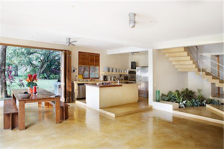 strandhaus - Innenraum des März-Haus, Mal Pais, Halbinsel Nicoya, Costa Rica Stockbilder - Lizenzpflichtiges, Bildnummer: 700-02833468