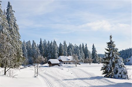 Black Forest in Winter, Near Schoenwald, Baden-Wuerttemberg, Germany Stock Photo - Rights-Managed, Code: 700-02833927