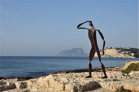 sculptures in water - Statue in Moraira, Teulada, Costa Blanca, Alicante, Spain Stock Photo - Rights-Managed, Code: 700-02833937