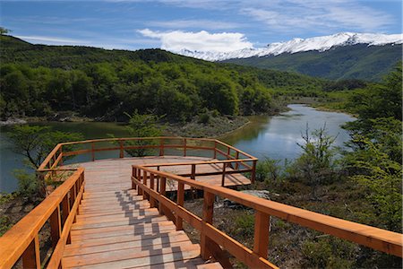 excursion turistica - Viewing Platform, Tierra del Fuego National Park, Near Ushuaia, Argentina Foto de stock - Con derechos protegidos, Código: 700-02886999