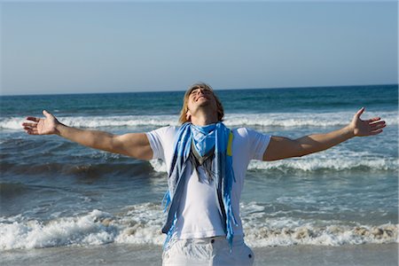 Man on the Beach, Ibiza, Spain Foto de stock - Con derechos protegidos, Código: 700-02887043