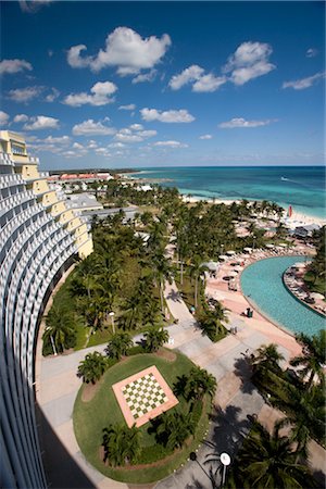 Vue d'ensemble de l'hôtel, Grand Bahama Island, Bahamas Photographie de stock - Rights-Managed, Code: 700-02887324