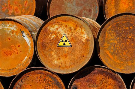 pollution symbol - Barrels of Radioactive Waste Stock Photo - Rights-Managed, Code: 700-02912543