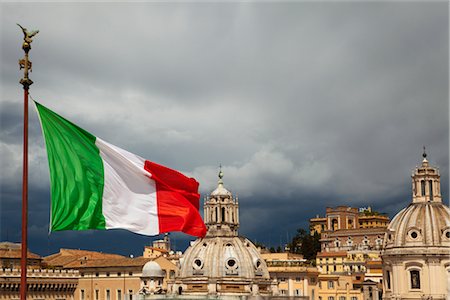 piazza in italy - The Italian Flag Flying in Front of Piazza Venezia, Rome, Italy Stock Photo - Rights-Managed, Code: 700-02922712