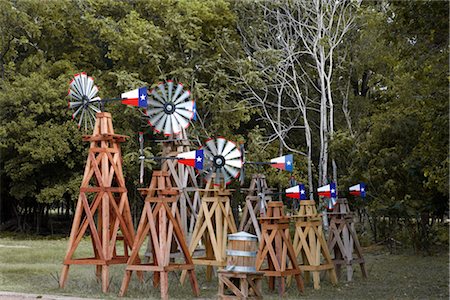 eco friendly wood - Windmills, Texas, USA Stock Photo - Rights-Managed, Code: 700-02922873