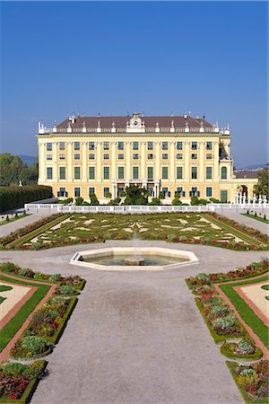 Schonbrunn Palace and Gardens, Vienna, Austria Stock Photo - Rights-Managed, Code: 700-02935538