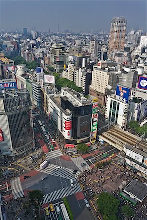 shibuya - Le quartier de Shibuya, Tokyo, région de Kanto, Honshu, Japon Photographie de stock - Rights-Managed, Code: 700-02935639