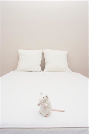 stuffed - Stuffed Toy on Bed Stock Photo - Rights-Managed, Code: 700-02935682