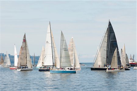 fleet - 41st Annual Southern Straits Classic Sailboat Race, Vancouver, BC, Canada Stock Photo - Rights-Managed, Code: 700-02935853
