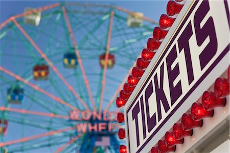 Ticket Booth, Astroland Amusement Park, Coney Island, Brooklyn, New York, New York, USA Stock Photo - Rights-Managed, Code: 700-02957706
