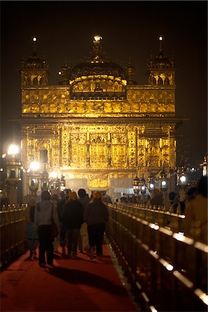 Golden Temple at Night, Amritsar, Punjab, India Stock Photo - Rights-Managed, Code: 700-02957809