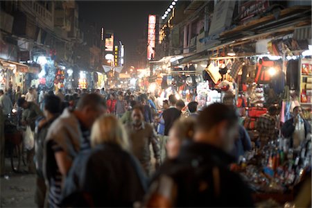 shopping by night - Street Scene in Delhi, India Stock Photo - Rights-Managed, Code: 700-02957802