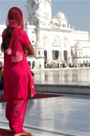 sari - Woman at Golden Temple, Amritsar, Punjab, India Foto de stock - Con derechos protegidos, Código: 700-02957816