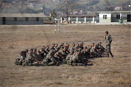 Military Training, Nepal Fotografie stock - Rights-Managed, Codice: 700-02957822