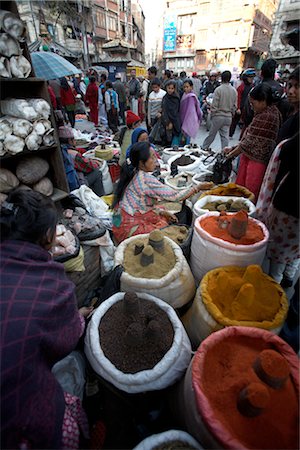 Asan Tole Market, Kathmandu, Nepal Stock Photo - Rights-Managed, Code: 700-02957860