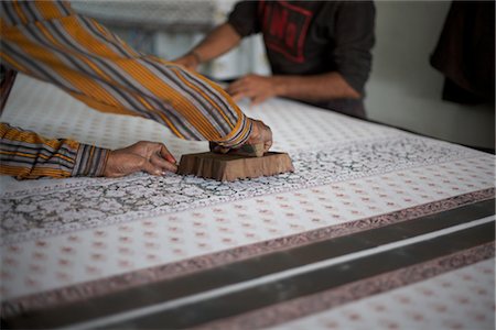 Block Printing, Jaipur, Rajasthan, India Foto de stock - Con derechos protegidos, Código: 700-02958015