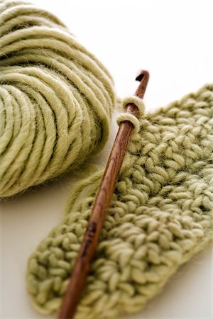 Crochet Yarn and Hook Stock Photo - Rights-Managed, Code: 700-02967462