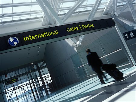 Man Entering International Departure Gates, Pearson International Airport, Toronto, Canada Stock Photo - Rights-Managed, Code: 700-02967590