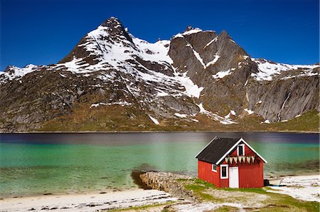 simsearch:879-09191359,k - Fishing Hut and Scenic View, Raftsund, Lofoten, Norway Foto de stock - Direito Controlado, Número: 700-02967705