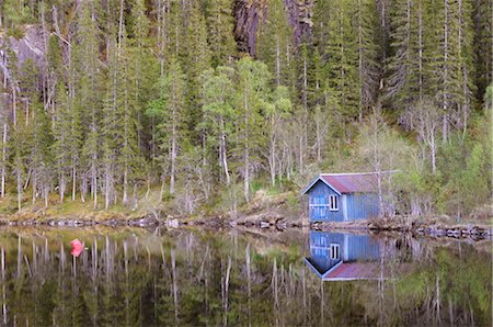Fisherman's Hut, Borge-fjellet, Norway Fotografie stock - Rights-Managed, Codice: 700-02967731