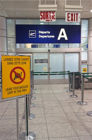 enregistrement - Departure Gate, Dorval International Airport, Dorval, Quebec, Canada Foto de stock - Con derechos protegidos, Código: 700-02972842