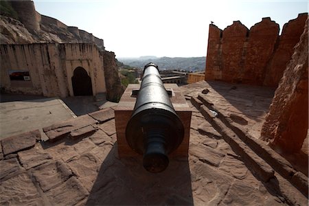 Cannon, Mehrangarh Fort, Jodhpur, Rajasthan, India Foto de stock - Con derechos protegidos, Código: 700-02972995