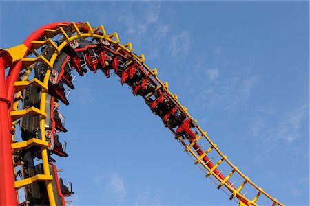 Roller-coaster, Prater, Vienne, Autriche Photographie de stock - Rights-Managed, Code: 700-02990048