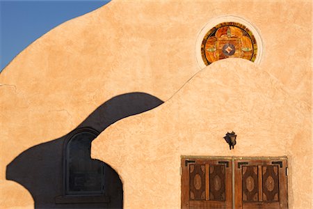 Adobe Church, San Ysidro, New Mexico, USA Foto de stock - Con derechos protegidos, Código: 700-03004135