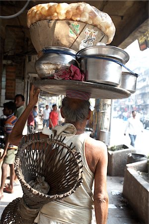 simsearch:700-03004194,k - Man Carrying Goods on his Head, Kolkata, West Bengal, India Stock Photo - Rights-Managed, Code: 700-03004158