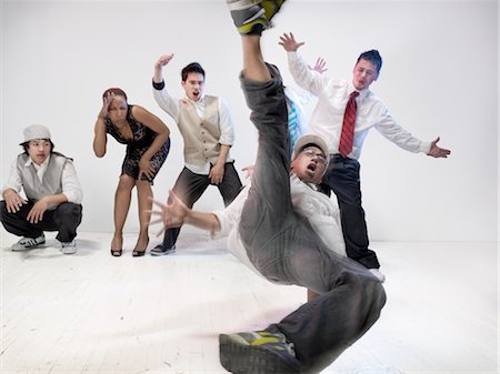 simsearch:700-03005063,k - Breakdancers Foto de stock - Con derechos protegidos, Código: 700-03005074