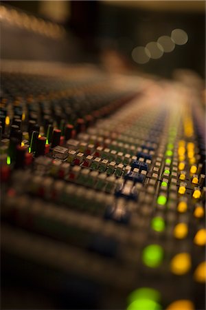 Studio Mixing Board Stock Photo - Rights-Managed, Code: 700-03003410