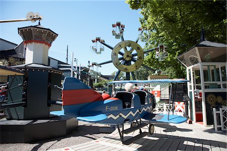 sky ride fairground ride - Tivoli Garden, Copenhagen, North Sealand, Denmark Stock Photo - Rights-Managed, Code: 700-03003638