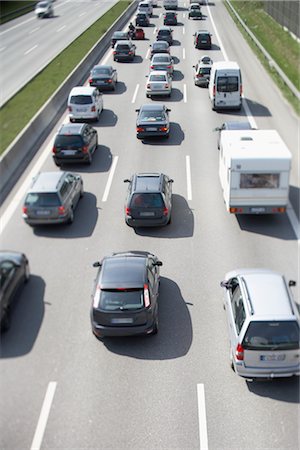 Cars on the Autobahn, Hamburg, Germany Foto de stock - Con derechos protegidos, Código: 700-03003640