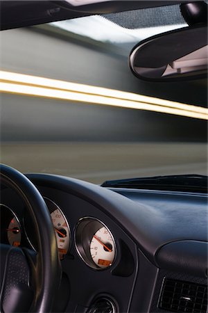 photography speed lights blurred - Interior of Car Stock Photo - Rights-Managed, Code: 700-03003703