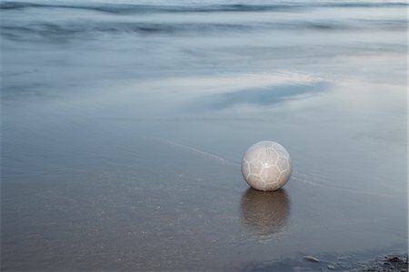 Soccer Ball on the Beach Stock Photo - Rights-Managed, Code: 700-03015677