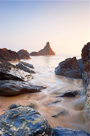 Bedruthan Steps, Cornwall, England, United Kingdom Stock Photo - Rights-Managed, Code: 700-03016994