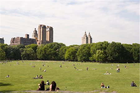 La grande pelouse, Central Park, New York City, New York, États-Unis Photographie de stock - Rights-Managed, Code: 700-03017126