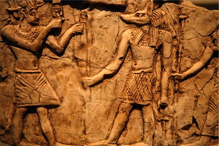 picture carved on stone wall close up - Egyptian Artifact Stock Photo - Rights-Managed, Code: 700-03017134