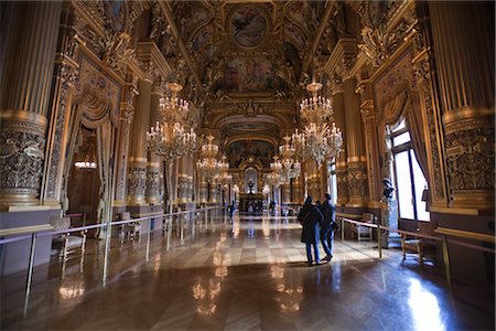 Grand Foyer, Opera National de Paris, Palais Garnier, Paris, Ile-de-France, France Stock Photo - Rights-Managed, Code: 700-03018106