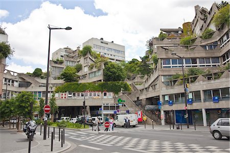 suburbs neighborhood - Ivry-sur-Seine, Paris, Ile-de-France, France Stock Photo - Rights-Managed, Code: 700-03018181