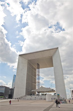 french city - Grande Arche de la Defense, Paris, Ile-de-France, France Stock Photo - Rights-Managed, Code: 700-03018183