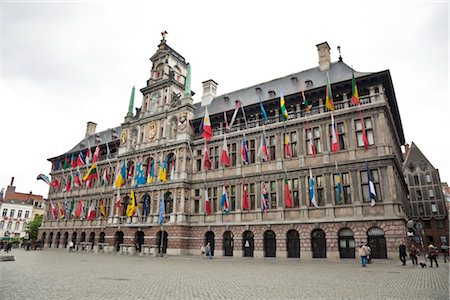 Hôtel de ville, Anvers, Belgique Photographie de stock - Rights-Managed, Code: 700-03054156