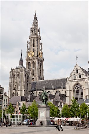 Cathedral of Our Lady, Grote Markt, Antwerp, Belgium Foto de stock - Con derechos protegidos, Código: 700-03053912