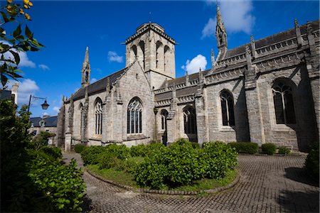 Saint Ronan Church, Locronan, Finistere, Brittany, France Stock Photo - Rights-Managed, Code: 700-03068156