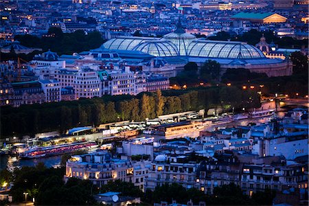 roof in paris - Grand Palais at Night, Paris, France Stock Photo - Rights-Managed, Code: 700-03068323