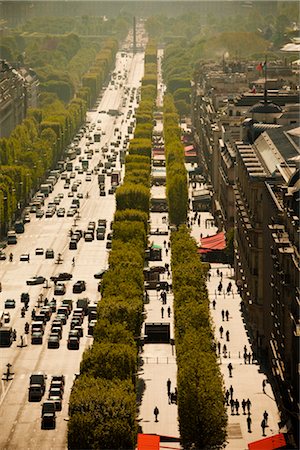 street scene paris - Champs-Elysees, Paris, France Stock Photo - Rights-Managed, Code: 700-03068389