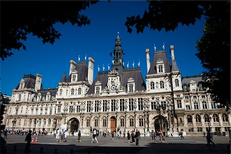 paris government buildings - Hotel de Ville, Paris, France Stock Photo - Rights-Managed, Code: 700-03068394