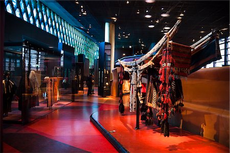 display case in a museum - Musee du Quai Branly, Paris, France Stock Photo - Rights-Managed, Code: 700-03068600